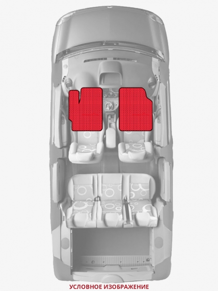 ЭВА коврики «Queen Lux» передние для Chevrolet Captiva