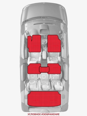 ЭВА коврики «Queen Lux» комплект для Saturn ION Sedan